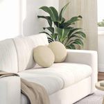 Casa si Gradina - Textile si covoare - Perne si pilote - Perne decorative - Perne de Sezut 2 pcs Crem Ø30 x 13 cm tesatura - Infinity.ro