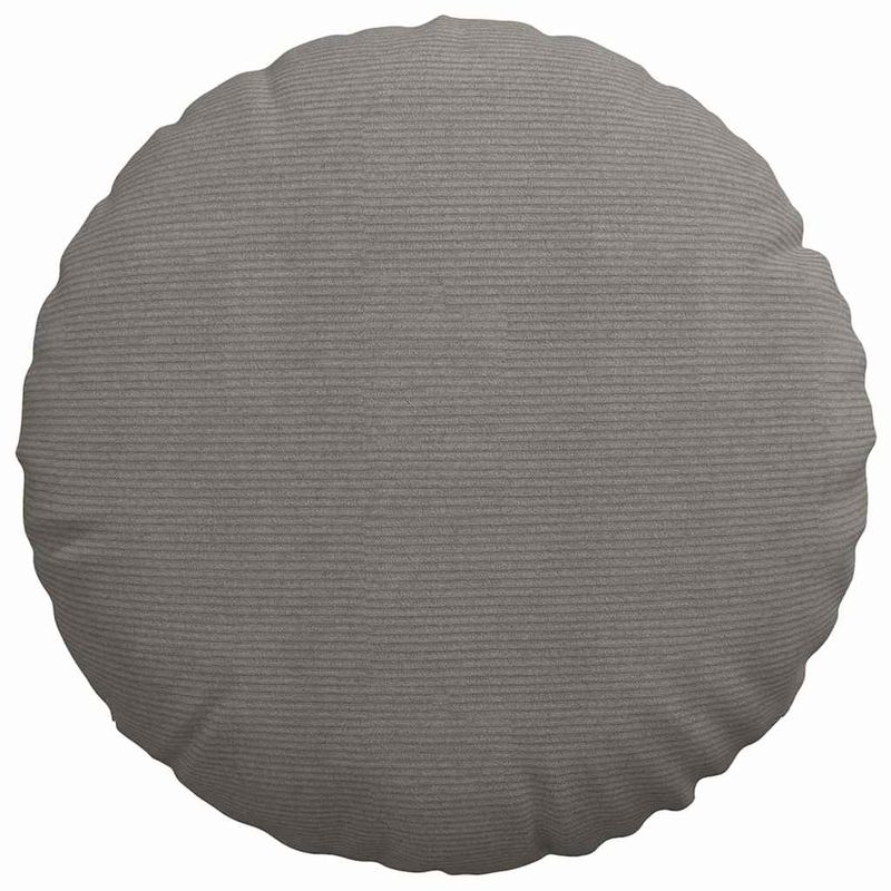 Casa si Gradina - Textile si covoare - Perne si pilote - Perne decorative - Perne de Sezut 2 pcs Gri deschis Ø 60 cm Tesatura din corduroy - Infinity.ro