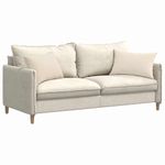 Casa si Gradina - Textile si covoare - Perne si pilote - Perne decorative - Perne pentru canapea 2 pcs Bej 60 x 40 cm tesatura - Infinity.ro