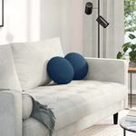 Casa si Gradina - Textile si covoare - Perne si pilote - Perne decorative - Perne de Sezut 2 pcs albastru Ø30 x 13 cm tesatura - Infinity.ro