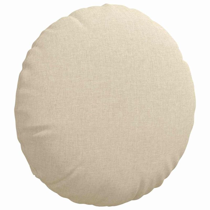 Casa si Gradina - Textile si covoare - Perne si pilote - Perne decorative - Perne de Sezut 2 pcs Crem Ø40 x 13 cm tesatura - Infinity.ro