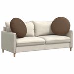 Casa si Gradina - Textile si covoare - Perne si pilote - Perne decorative - Perne de Sezut 2 pcs Maro Ø80 x 29 cm tesatura - Infinity.ro