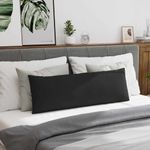 Casa si Gradina - Textile si covoare - Perne si pilote - Perne decorative - Perne pentru canapea 2 pcs Negru 120 x 40 cm tesatura - Infinity.ro