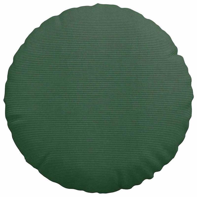 Casa si Gradina - Textile si covoare - Perne si pilote - Perne decorative - Perne de Sezut 2 pcs Verde inchis Ø 60 cm Tesatura din corduroy - Infinity.ro