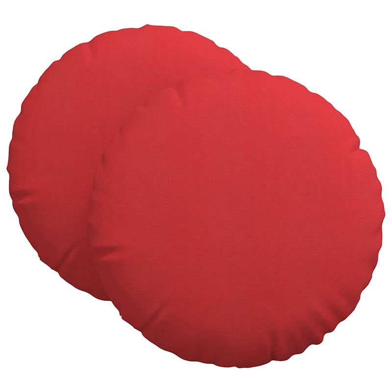 Casa si Gradina - Textile si covoare - Perne si pilote - Perne decorative - Perne de Sezut 2 pcs Rosu Ø80 x 29 cm tesatura - Infinity.ro