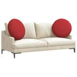 Casa si Gradina - Textile si covoare - Perne si pilote - Perne decorative - Perne de Sezut 2 pcs Rosu Ø80 x 29 cm tesatura - Infinity.ro