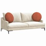 Casa si Gradina - Textile si covoare - Perne si pilote - Perne decorative - Perne de Sezut 2 pcs Rosu portocalie Ø 50 cm - Infinity.ro