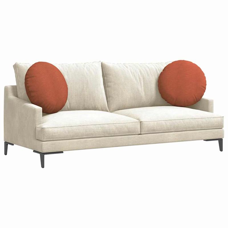 Casa si Gradina - Textile si covoare - Perne si pilote - Perne decorative - Perne de Sezut 2 pcs Rosu portocalie Ø 50 cm - Infinity.ro