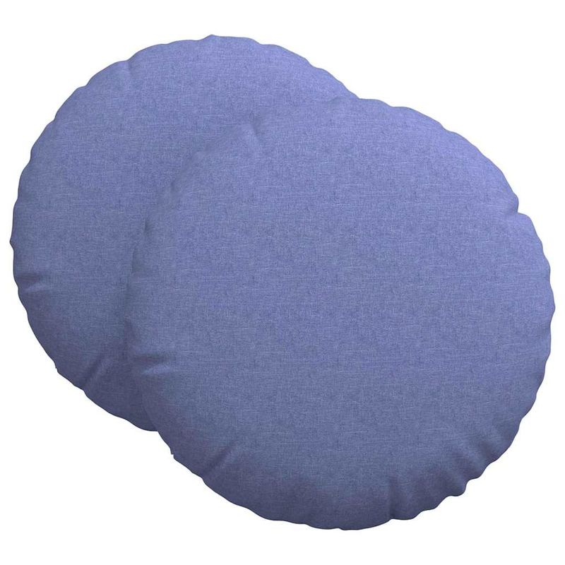 Casa si Gradina - Textile si covoare - Perne si pilote - Perne decorative - Perne de Sezut 2 pcs Albastru Jeans Ø80 x 29 cm tesatura - Infinity.ro