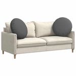 Casa si Gradina - Textile si covoare - Perne si pilote - Perne decorative - Perne de Sezut 2 pcs Gri inchis Ø60 x 21 cm tesatura - Infinity.ro