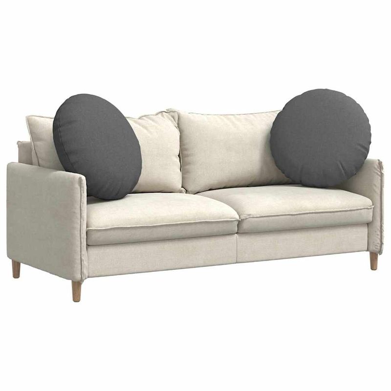 Casa si Gradina - Textile si covoare - Perne si pilote - Perne decorative - Perne de Sezut 2 pcs Gri inchis Ø60 x 21 cm tesatura - Infinity.ro