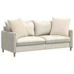 Casa si Gradina - Textile si covoare - Perne si pilote - Perne decorative - Perne pentru canapea 2 pcs Bej 60 x 60 cm tesatura - Infinity.ro