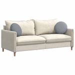 Casa si Gradina - Textile si covoare - Perne si pilote - Perne decorative - Perne de Sezut 2 pcs Gri deschis Ø40 x 13 cm tesatura - Infinity.ro