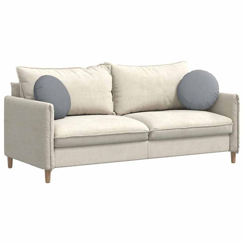 Casa si Gradina - Textile si covoare - Perne si pilote - Perne decorative - Perne de Sezut 2 pcs Gri deschis Ø40 x 13 cm tesatura - Infinity.ro