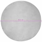 Casa si Gradina - Textile si covoare - Covoare - Covoare casa - Covor din Blana Faux de Iepure Gri Ø 160 cm Poliester - Infinity.ro