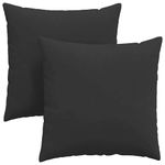 Casa si Gradina - Textile si covoare - Perne si pilote - Perne decorative - Perne pentru canapea 2 pcs Negru 80 x 80 cm tesatura - Infinity.ro