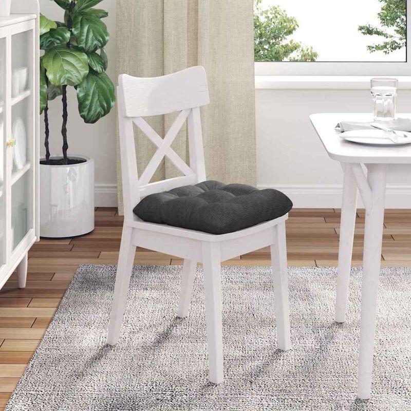 Casa si Gradina - Textile si covoare - Perne si pilote - Perne decorative - Perne de Sezut 4 pcs Gri inchis 45 x 45 cm - Infinity.ro