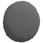 Casa si Gradina - Textile si covoare - Perne si pilote - Perne decorative - Perne de Sezut 2 pcs Gri inchis Ø40 x 13 cm tesatura - Infinity.ro