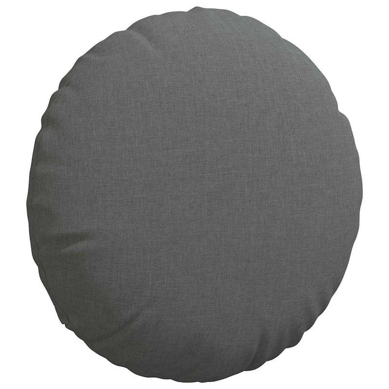 Casa si Gradina - Textile si covoare - Perne si pilote - Perne decorative - Perne de Sezut 2 pcs Gri inchis Ø40 x 13 cm tesatura - Infinity.ro