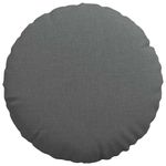 Casa si Gradina - Textile si covoare - Perne si pilote - Perne decorative - Perne de Sezut 2 pcs Gri inchis Ø40 x 13 cm tesatura - Infinity.ro
