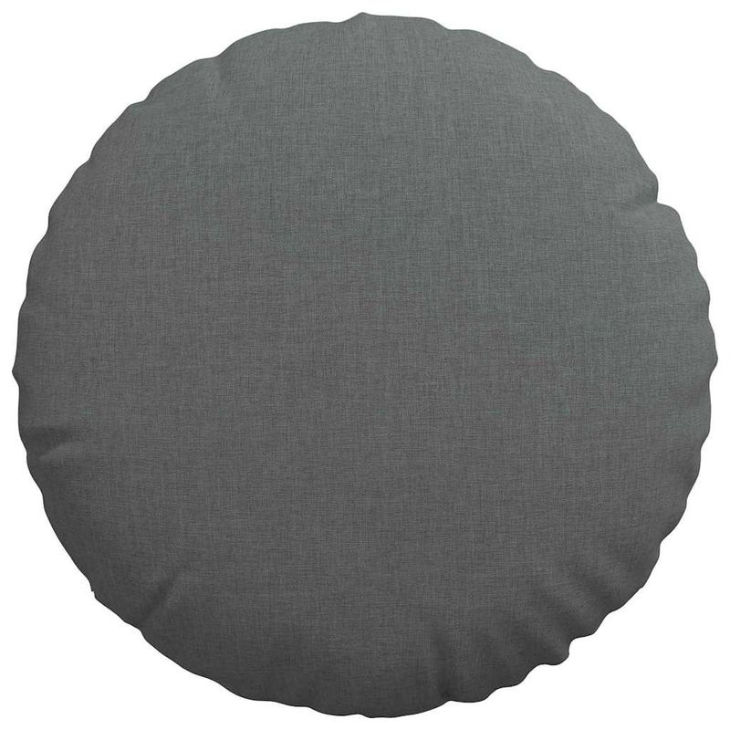 Casa si Gradina - Textile si covoare - Perne si pilote - Perne decorative - Perne de Sezut 2 pcs Gri inchis Ø40 x 13 cm tesatura - Infinity.ro
