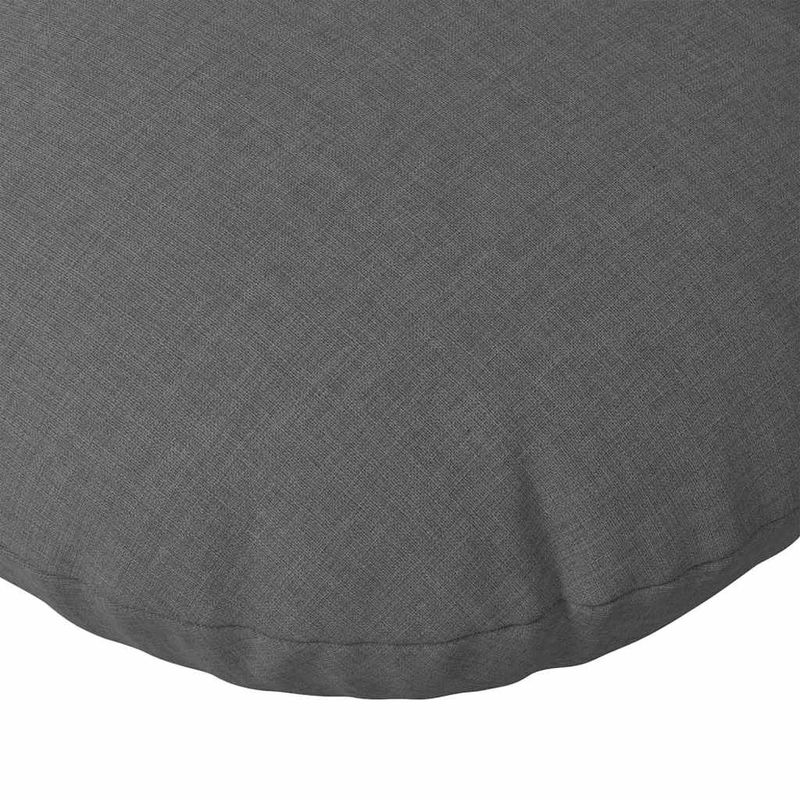 Casa si Gradina - Textile si covoare - Perne si pilote - Perne decorative - Perne de Sezut 2 pcs Gri inchis Ø40 x 13 cm tesatura - Infinity.ro