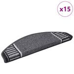 Casa si Gradina - Textile si covoare - Covoare - Covoare casa - Mochete autocolante pentru scara 15 pcs Antracit 65 x 21 x 4 cm - Infinity.ro