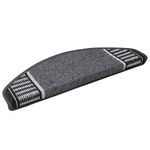 Casa si Gradina - Textile si covoare - Covoare - Covoare casa - Mochete autocolante pentru scara 15 pcs Antracit 65 x 21 x 4 cm - Infinity.ro