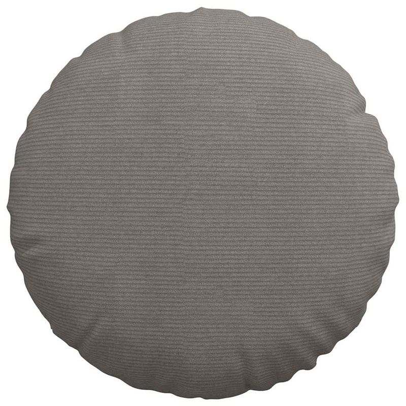 Casa si Gradina - Textile si covoare - Perne si pilote - Perne decorative - Perne de Sezut 2 pcs Gri deschis Ø 50 cm Tesatura din corduroy - Infinity.ro