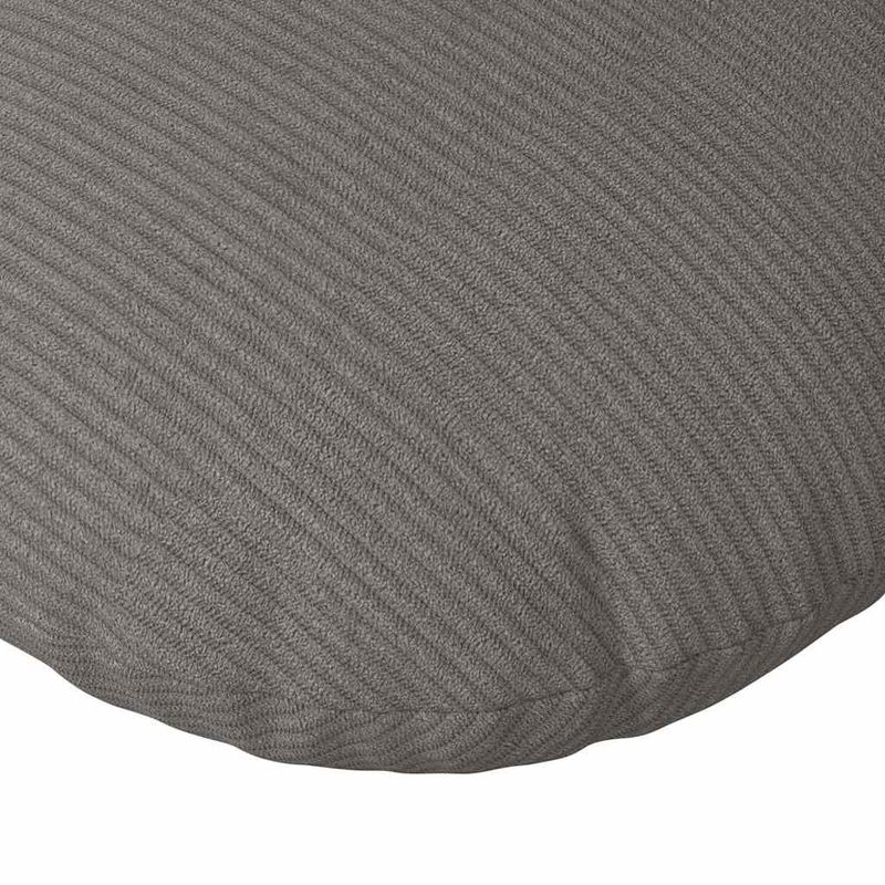 Casa si Gradina - Textile si covoare - Perne si pilote - Perne decorative - Perne de Sezut 2 pcs Gri deschis Ø 50 cm Tesatura din corduroy - Infinity.ro