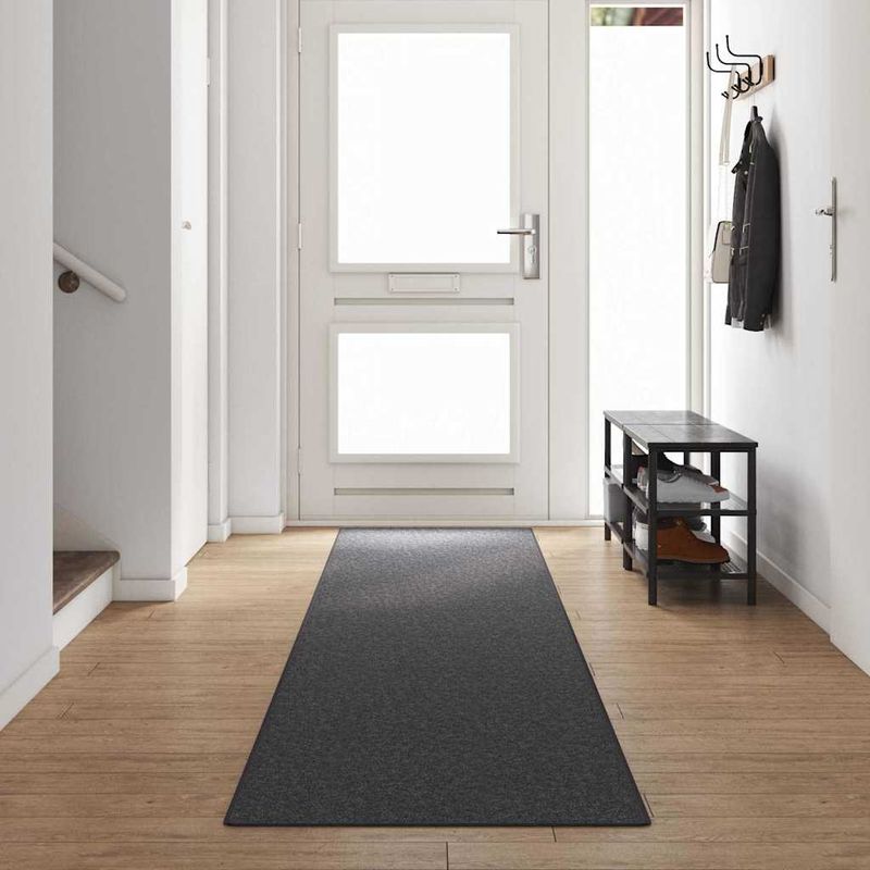 Casa si Gradina - Textile si covoare - Covoare - Covoare casa - Runner din covor Gri inchis 80 x 500 cm 100% polipropilena - Infinity.ro