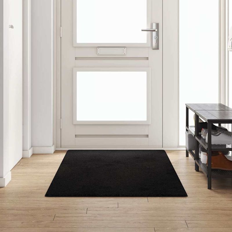 Casa si Gradina - Textile si covoare - Covoare - Covoare casa - Runner din covor Negru 100 x 250 cm 100% Polipropilena Tuft - Infinity.ro