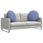 Casa si Gradina - Textile si covoare - Perne si pilote - Perne decorative - Perne de Sezut 2 pcs Albastru Jeans Ø60 x 21 cm tesatura - Infinity.ro