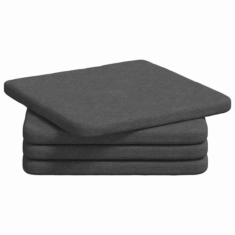 Casa si Gradina - Textile si covoare - Perne si pilote - Perne decorative - Perne de Sezut 4 pcs Gri inchis 40 x 40 x 3 cm - Infinity.ro