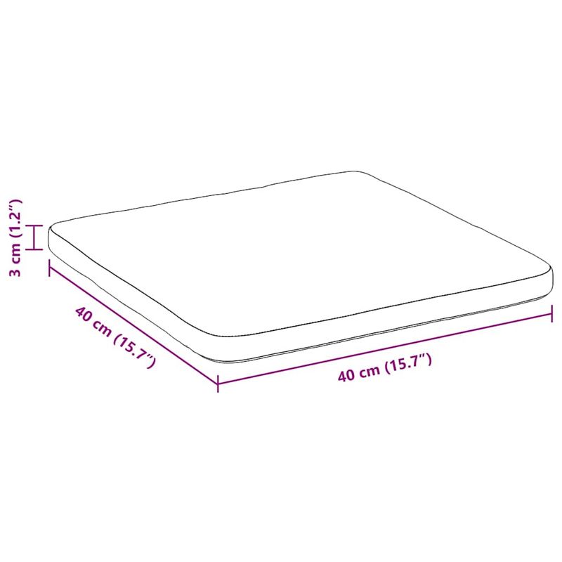 Casa si Gradina - Textile si covoare - Perne si pilote - Perne decorative - Perne de Sezut 4 pcs Gri inchis 40 x 40 x 3 cm - Infinity.ro