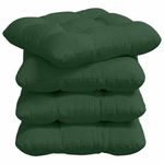 Casa si Gradina - Textile si covoare - Perne si pilote - Perne decorative - Perne de Sezut 4 pcs Verde inchis 45 x 45 cm - Infinity.ro