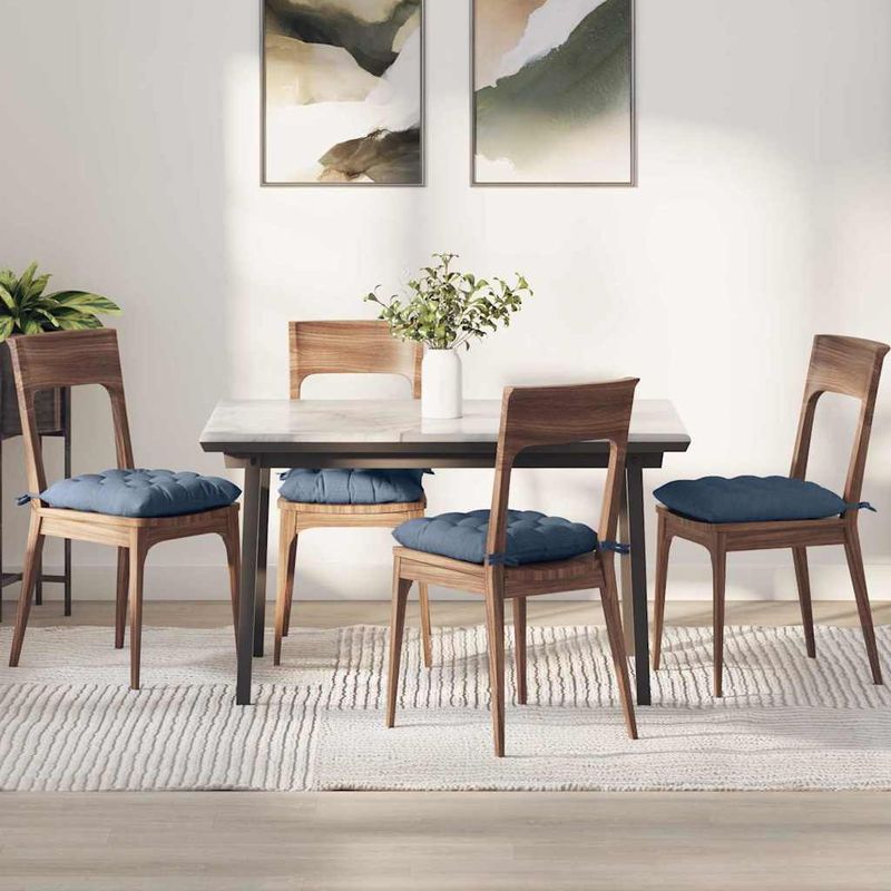 Casa si Gradina - Textile si covoare - Perne si pilote - Perne decorative - Perne de Sezut 4 pcs albastru 40 x 40 x 6 cm - Infinity.ro