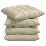 Casa si Gradina - Textile si covoare - Perne si pilote - Perne decorative - Perne de Sezut 2 pcs Crem 40 x 40 x 6 cm tesatura - Infinity.ro