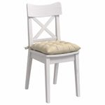Casa si Gradina - Textile si covoare - Perne si pilote - Perne decorative - Perne de Sezut 2 pcs Crem 40 x 40 x 6 cm tesatura - Infinity.ro