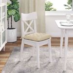 Casa si Gradina - Textile si covoare - Perne si pilote - Perne decorative - Perne de Sezut 2 pcs Crem 40 x 40 x 6 cm tesatura - Infinity.ro