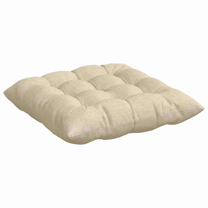 Casa si Gradina - Textile si covoare - Perne si pilote - Perne decorative - Perne de Sezut 2 pcs Crem 40 x 40 x 6 cm tesatura - Infinity.ro