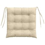 Casa si Gradina - Textile si covoare - Perne si pilote - Perne decorative - Perne de Sezut 2 pcs Crem 40 x 40 x 6 cm tesatura - Infinity.ro