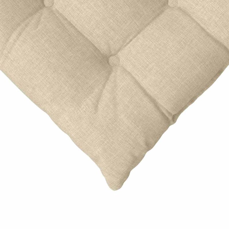 Casa si Gradina - Textile si covoare - Perne si pilote - Perne decorative - Perne de Sezut 2 pcs Crem 40 x 40 x 6 cm tesatura - Infinity.ro
