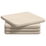 Casa si Gradina - Textile si covoare - Perne si pilote - Perne decorative - Perne de Sezut 4 pcs Bej 40 x 40 x 3 cm Tesatura din microfibra - Infinity.ro