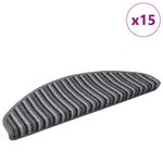 Casa si Gradina - Textile si covoare - Covoare - Covoare casa - Mochete autocolante pentru scara 15 pcs Gri 65 x 21 x 4 cm - Infinity.ro