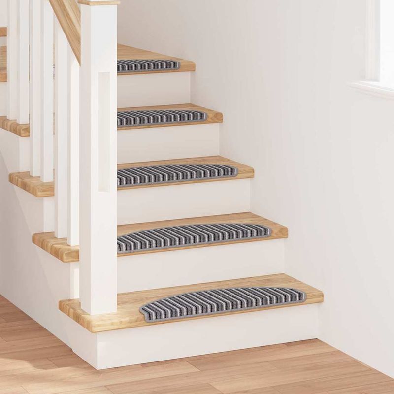 Casa si Gradina - Textile si covoare - Covoare - Covoare casa - Mochete autocolante pentru scara 15 pcs Gri 65 x 21 x 4 cm - Infinity.ro
