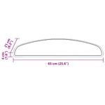 Casa si Gradina - Textile si covoare - Covoare - Covoare casa - Mochete autocolante pentru scara 15 pcs Gri 65 x 21 x 4 cm - Infinity.ro