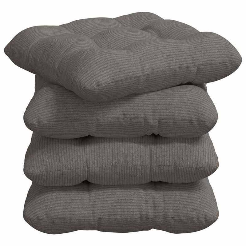 Casa si Gradina - Textile si covoare - Perne si pilote - Perne decorative - Perne de Sezut 4 pcs Gri deschis 40 x 40 cm - Infinity.ro