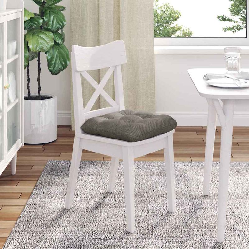 Casa si Gradina - Textile si covoare - Perne si pilote - Perne decorative - Perne de Sezut 4 pcs Gri deschis 40 x 40 cm - Infinity.ro