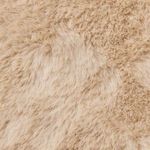 Casa si Gradina - Textile si covoare - Covoare - Covoare casa - Covor din Blana Faux de Iepure Bej Ø 200 cm Poliester - Infinity.ro